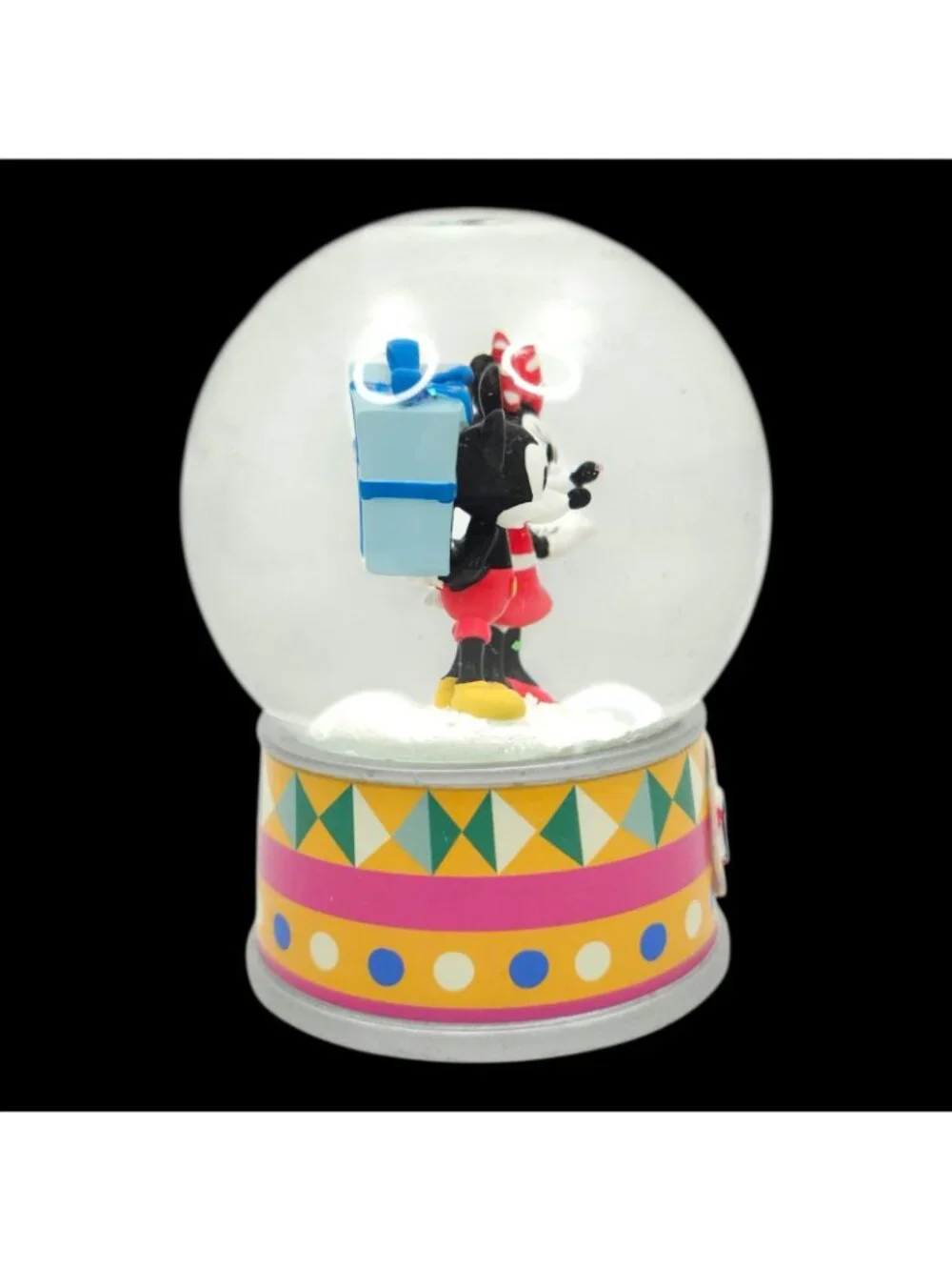 Disney Mickey and Minnie Mouse 2018 Holiday Snow Globe Collectible Original Box